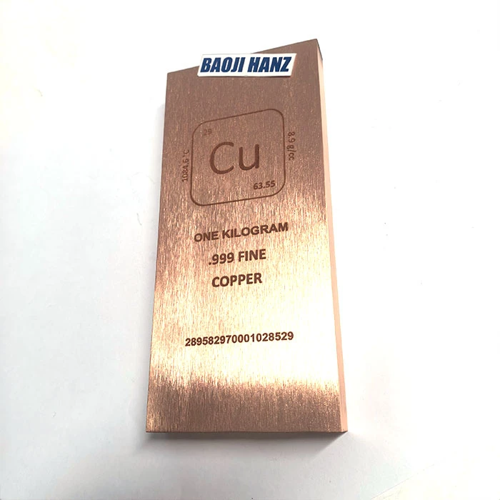 1-Kilogramm-Kupferblock
