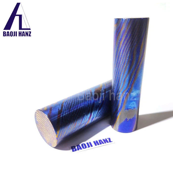 Damascus titanium rod9 Damascus titanium rod9