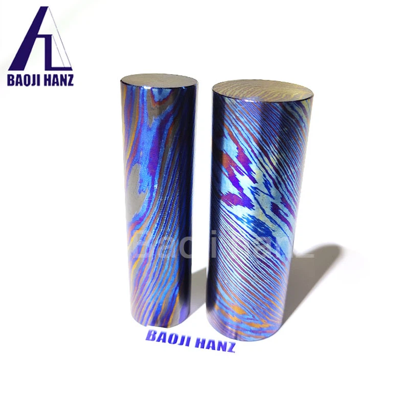 Damascus titanium rod1 Damascus titanium rod1